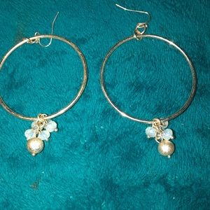 Silver hoop earrings